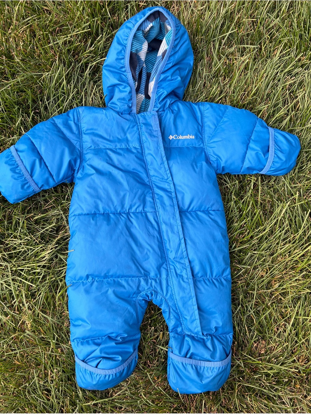 Columbia Snuggle Bunny Infant Snowsuit with Hood, Down Filled, 3-6M